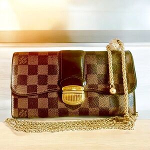 Louis Vuitton Sistina Large Damier Ebene Clutch Wallet